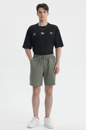 Bermuda Hombre Calce Recto Verde Militar