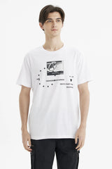 Polera Hombre Oversize Blanco
