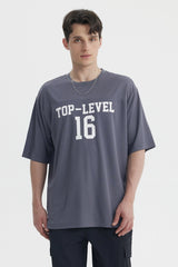 Polera Hombre Oversize Gris