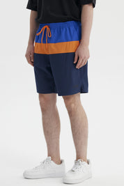 Short de Baño Hombre Liso Naranjo