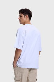 Polera Hombre Print Basketball Blanco