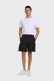 Bermuda Hombre Cargo Técnico Negro