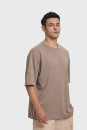 Polera Hombre Loose Fit Café