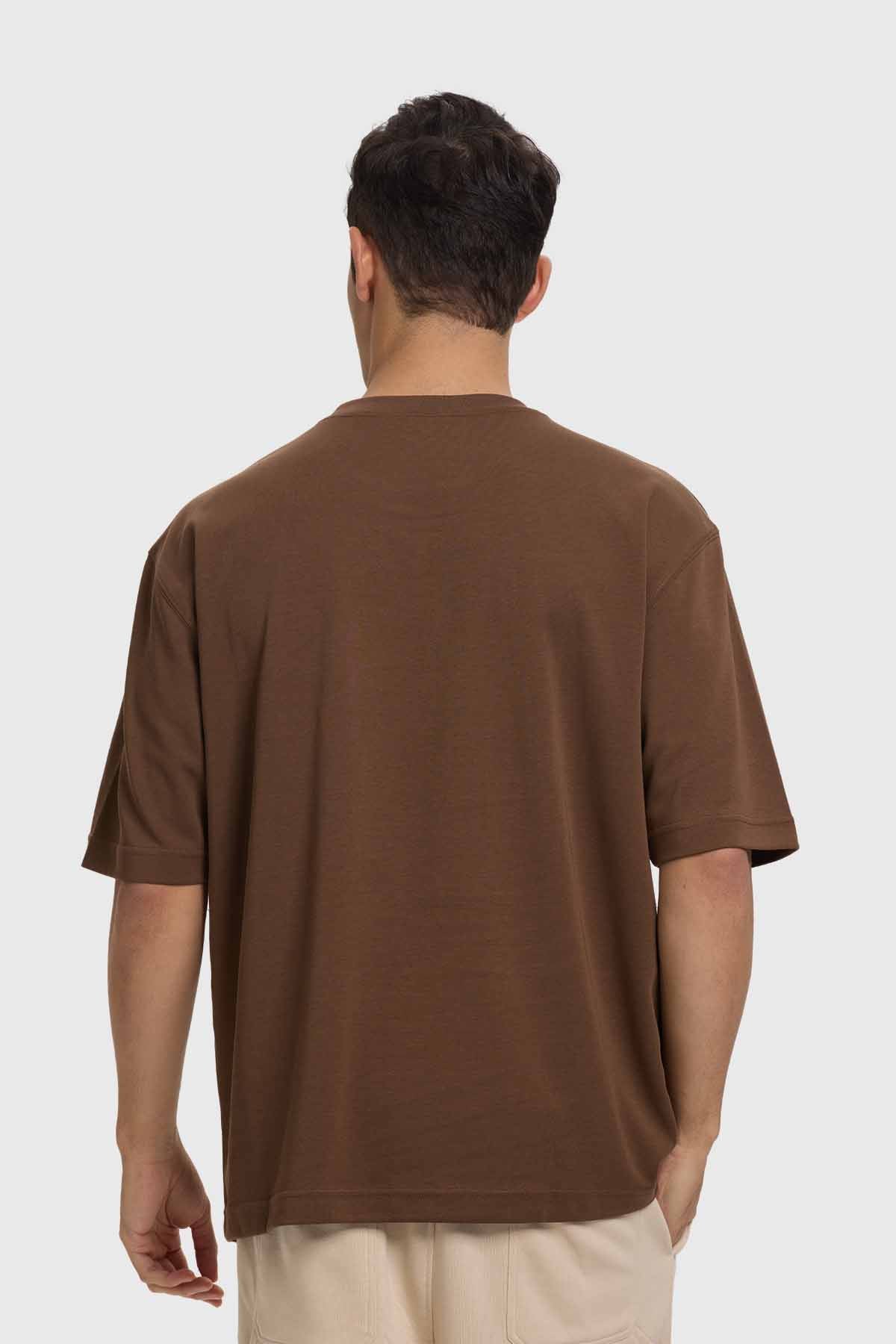 Polera Hombre Loose Fit Chocolate