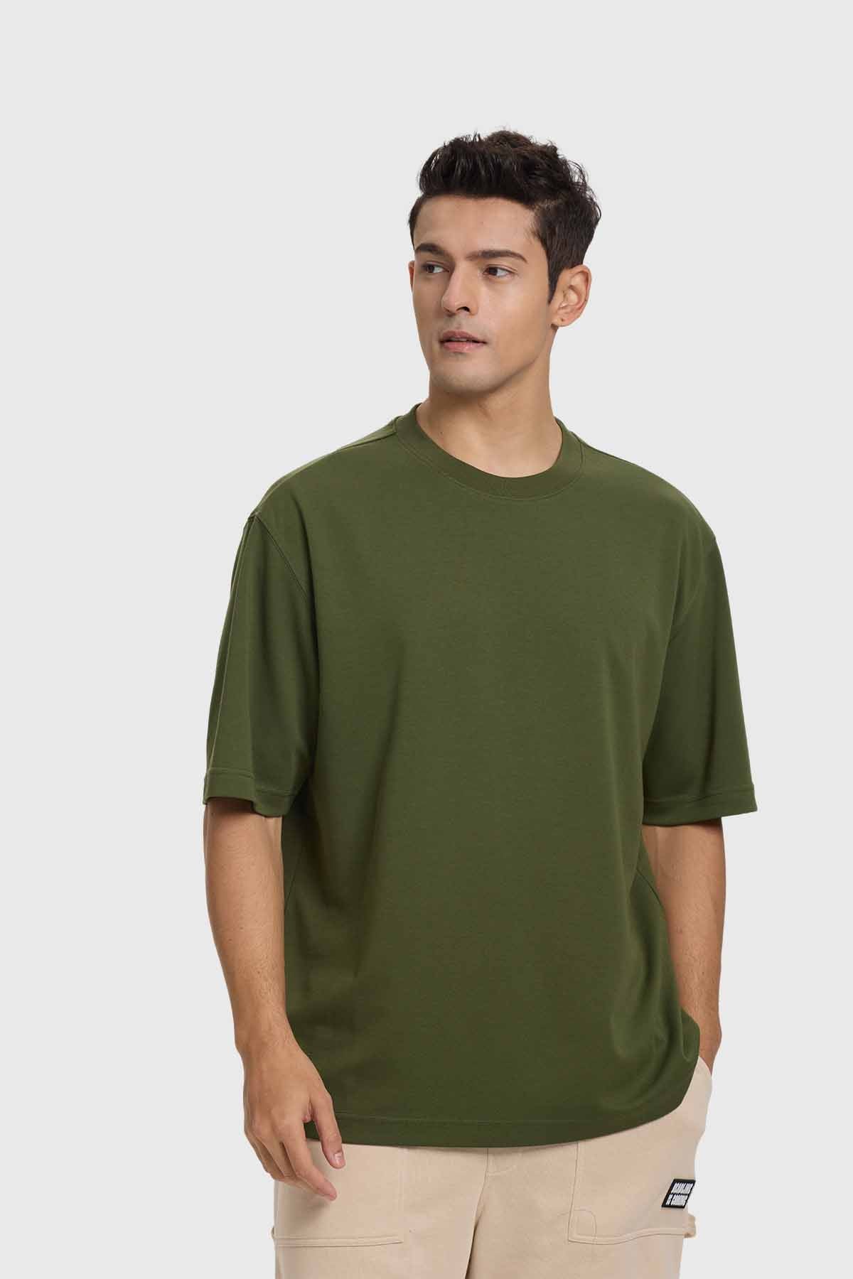 Polera Hombre Loose Fit Verde
