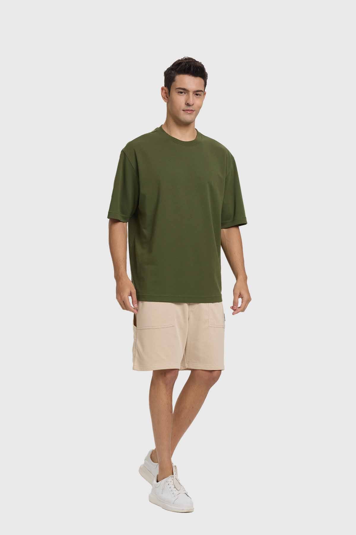 Polera Hombre Loose Fit Verde