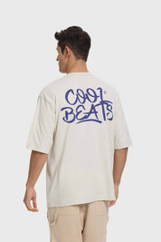 Polera Hombre Doble Print Beige
