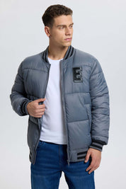 Chaqueta Hombre Bomber Gris