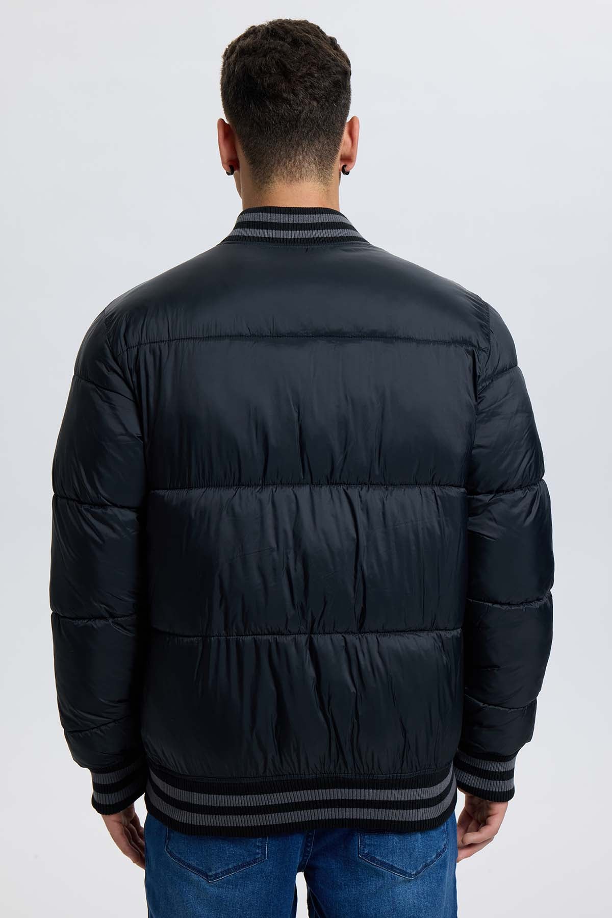 Chaqueta Hombre Bomber Negro