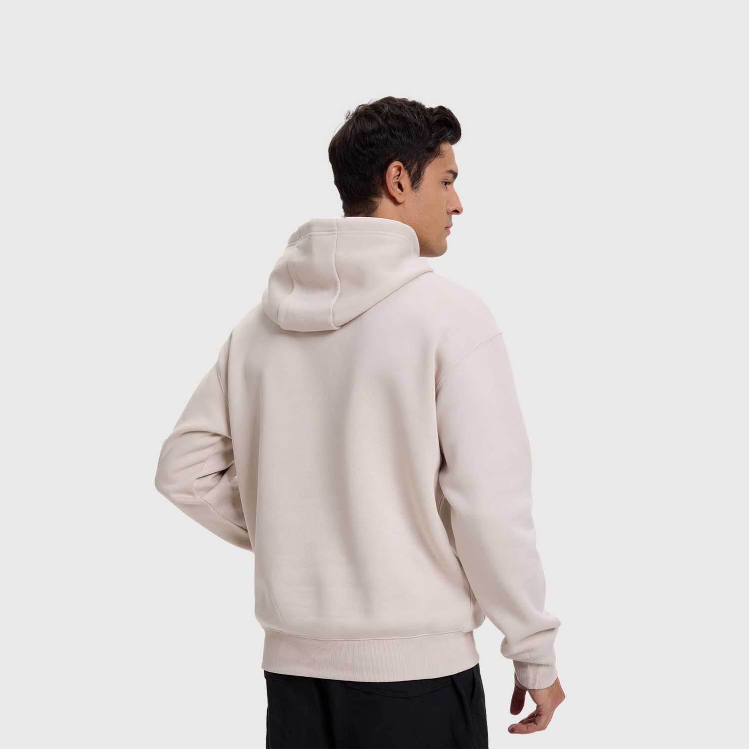 Polerón Hombre Hoodie Print Beige