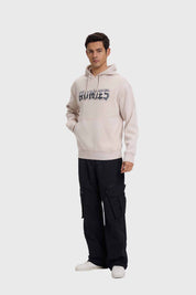 Polerón Hombre Hoodie Print Beige