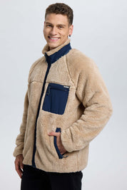 Polar Hombre Peludo Aplicación Taslán Beige