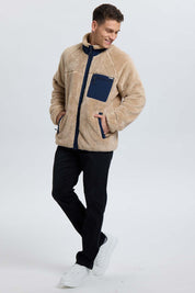 Polar Hombre Peludo Aplicación Taslán Beige