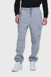 Pantalón Buzo Hombre Jogger Cargo Gris