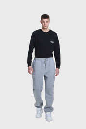 Pantalón Buzo Hombre Jogger Cargo Gris