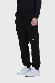 Pantalón Buzo Hombre Jogger Cargo Negro
