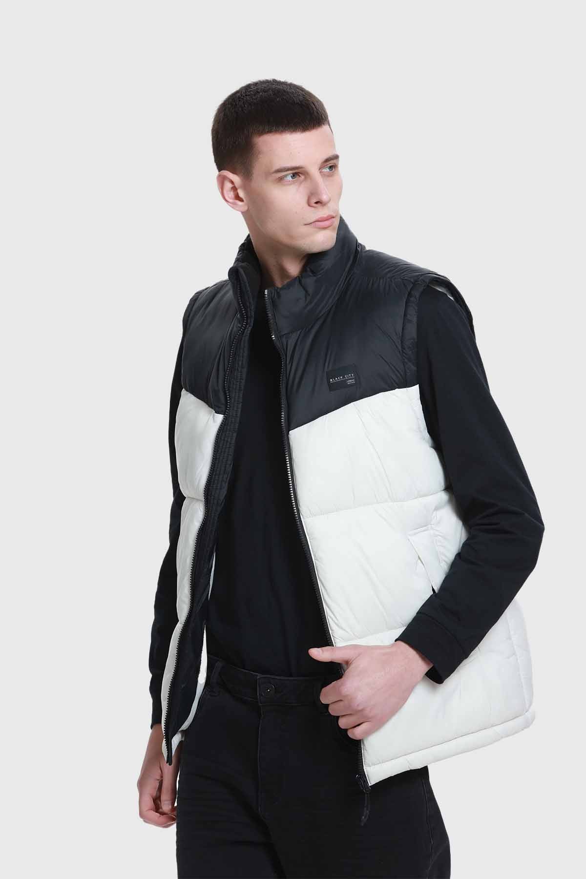 Parka Hombre Bicolor Puffa Beige