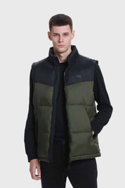Parka Hombre Bicolor Puffa Verde