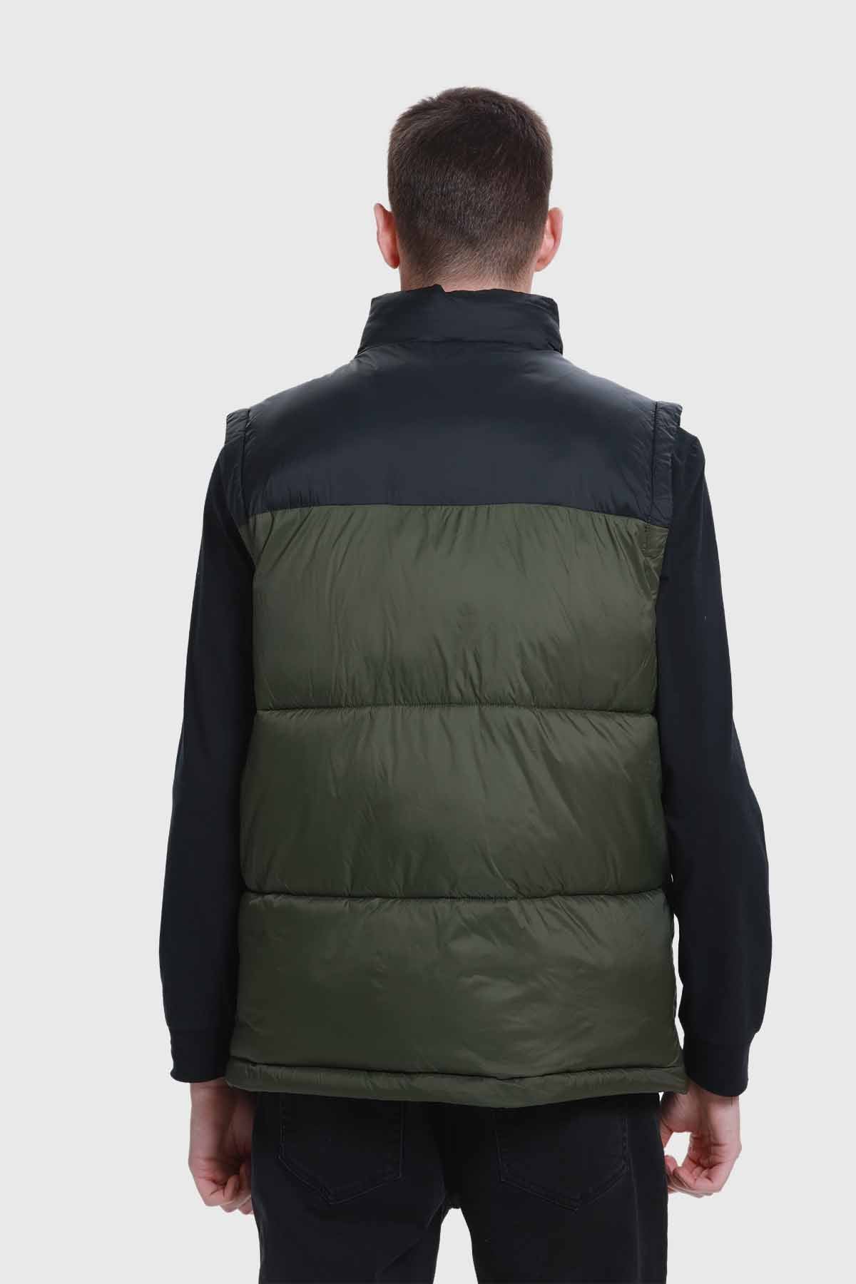 Parka Hombre Bicolor Puffa Verde
