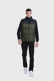 Parka Hombre Bicolor Puffa Verde