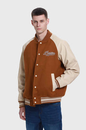 Chaqueta Hombre Varsity Beige