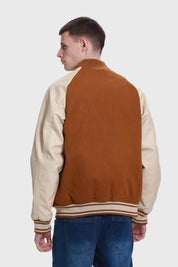 Chaqueta Hombre Varsity Beige