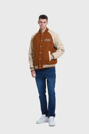 Chaqueta Hombre Varsity Beige