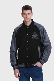 Chaqueta Hombre Varsity Negro