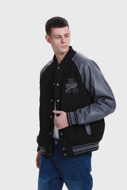 Chaqueta Hombre Varsity Negro