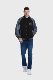 Chaqueta Hombre Varsity Negro