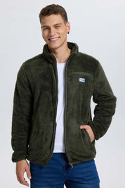 Polar Hombre Bolsillo Aplicación Taslán Verde