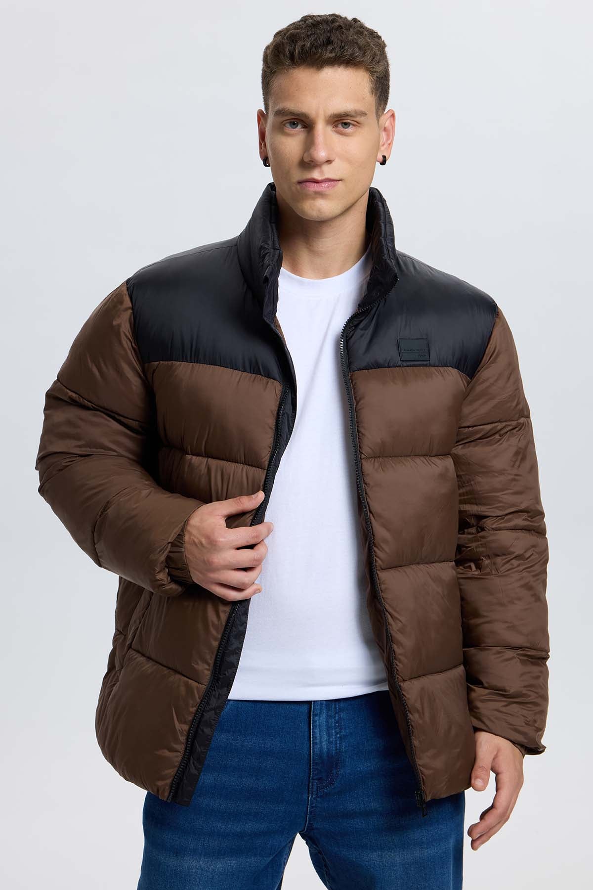 Parka Hombre Buffa Bicolor Chocolate