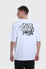 Polera Hombre Doble Print Beige V