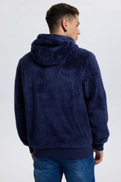 Polar Hombre Bordado Azul