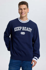 Polerón Hombre College Azul
