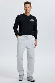 Pantalón Buzo Hombre Baggy Gris