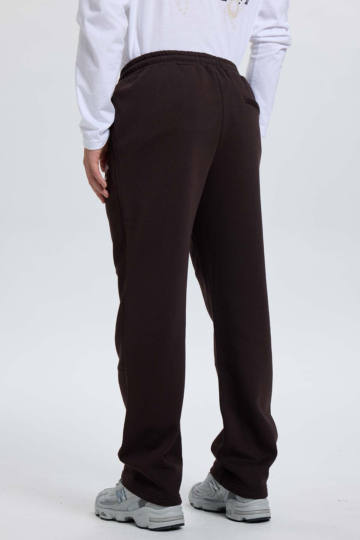 Pantalón Buzo Hombre Baggy Chocolate