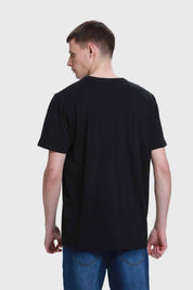 Polera Hombre Aplicación Negro
