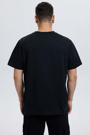 Polera Hombre College Print Cent Negro