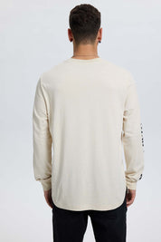 Polera Hombre Print Beige