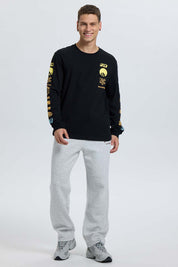 Polera Hombre Print Negro