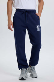 Pantalón Buzo Hombre Print College Azul