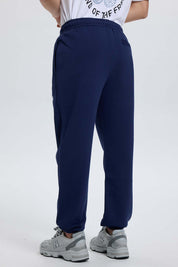 Pantalón Buzo Hombre Print College Azul