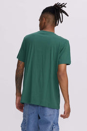 Polera Hombre Con Bolsillo Contraste Verde