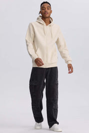 Polerón Hombre Full Zipper Beige