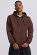 Polerón hombre full zipper chocolate