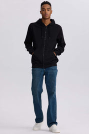 Polerón Hombre Full Zipper Negro