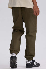Pantalón Hombre Jogger Twill Verde Olivo