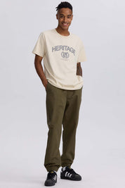 Pantalón Hombre Jogger Twill Verde Olivo