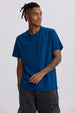Polera Hombre Long Fit Básica Azul Petroleo